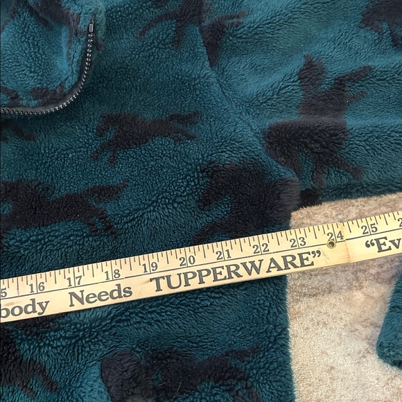 Kerrits On Course Quarter Zip Fleece Equestrian Teal and Black medium - Picture 6 of 8